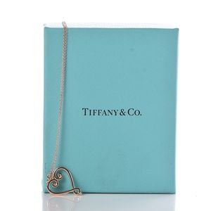 Tiffany Silver Heart Pendant Necklace